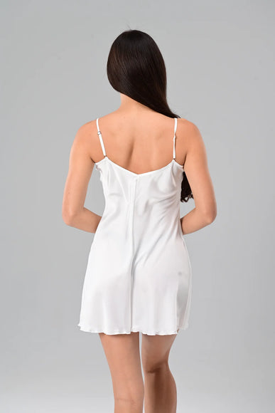 Атласна нічна сорочка кольору шампань Bianca