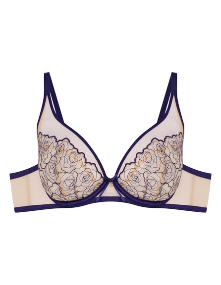 42514-59X Бежевий / Темно-синій