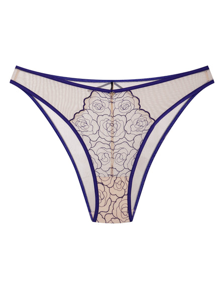 42515-59X Бежевий / Темно-синій